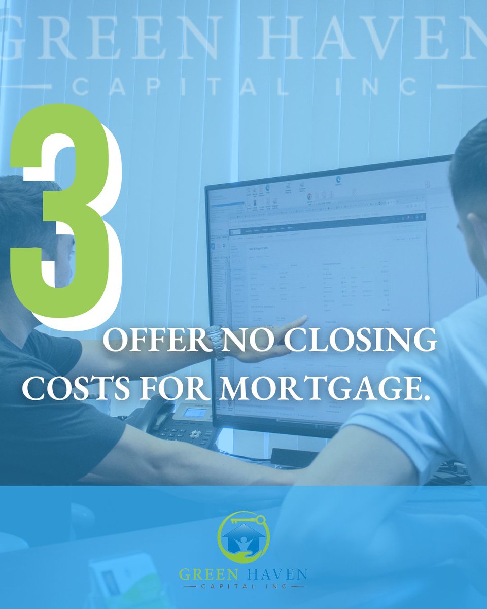 Closing costs can add a significant chunk to your homeownership journey. But don't worry! Green Haven Capital shares 3️⃣ valuable tips to potentially reduce these expenses!

#GreenHavenCapital #RealEstate #PropertyFinance #HomeFinancing