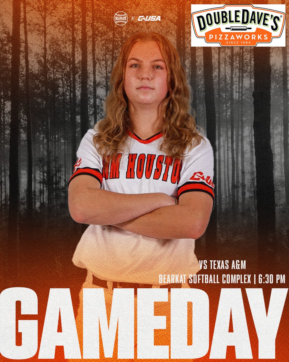 GAMEDAY

🆚 Texas A&M
⏰ 6:30 p.m.
📍Huntsville
🏟️ Bearkat Softball Complex

#EatEmUpKats
🔗 linktr.ee/SamHoustonSB