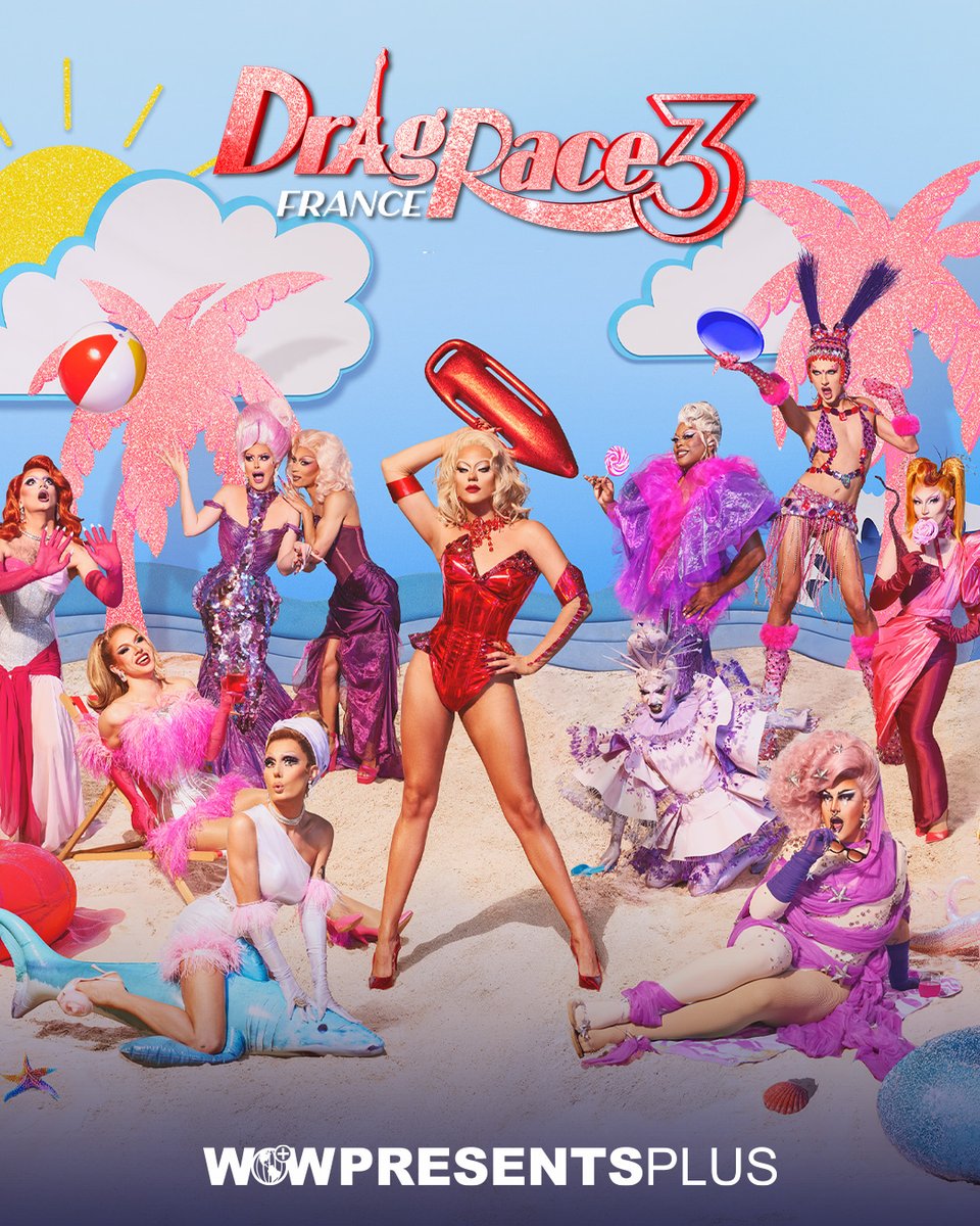 Beach, please! 👑🏖️ Meet the cast of #DragRaceFrance Season 3 before their Meet The Queens premieres FRIDAY April 26 on @wowpresentsplus! 🇫🇷 @dragrace_fr S3 is coming soon to @wowpresentsplus worldwide outside France and @francetv exclusively in France: bit.ly/47RyKdr