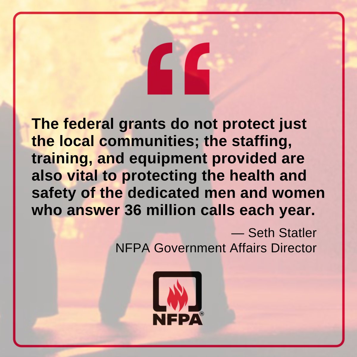 Did you know two important fire service grant programs could end this year unless Congress acts? Fire departments & firefighters depend on these grants for staffing, training, and equipment to keep our communities safe. Read more: nfpa.social/VHYC50QQBQI