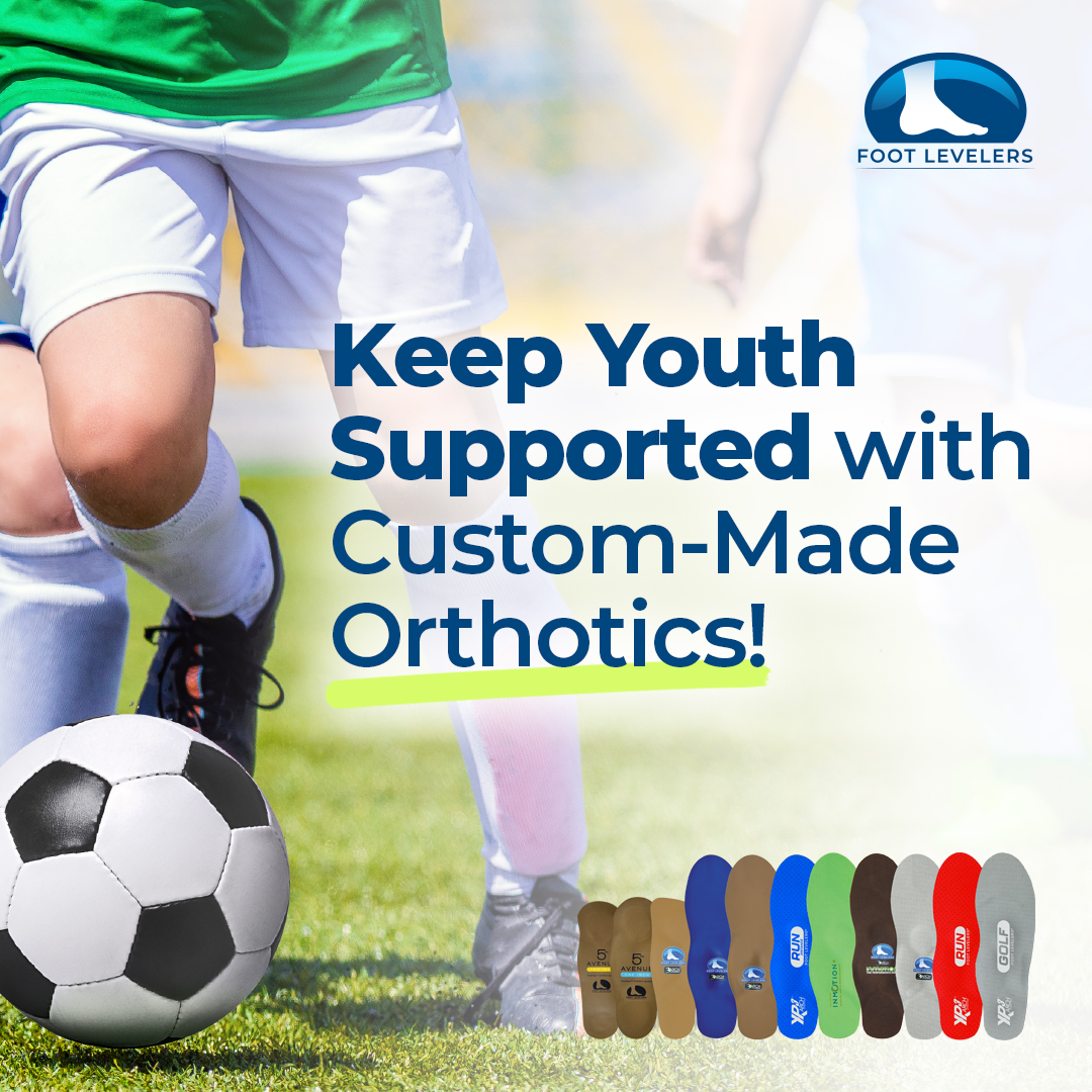 Keep Youth supported every step of the way. Ensure their healthy posture and optimal biomechanics as they grow with custom stabilizing orthotics. Say goodbye to growing pains and hello to stability and support!
#PostureProtect #YouthWellness #AthleticRecovery #FootLevelers