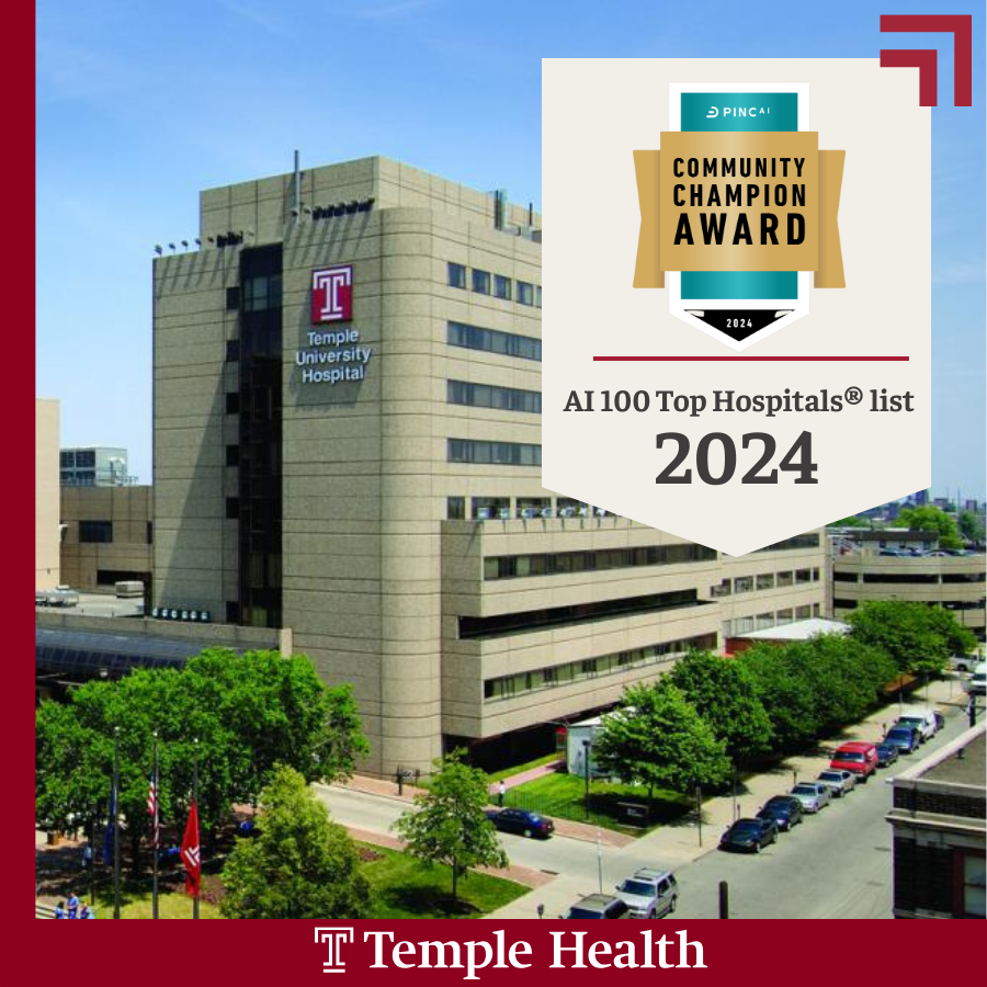 Temple University Hospital – including its Main, Episcopal and Jeanes Campuses – has earned a spot on the 2024 Fortune/PINC AI 100 Top Hospitals® list. Learn more about this prestigious acknowledgment: fortune.com/article/top-te…