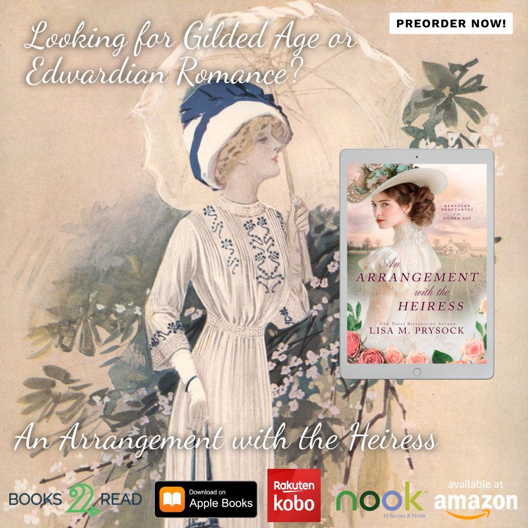 Edward and Veronica are so fun in 'An Arrangement with the Heiress!' He's so calm in demeanor while she's doing everything possible to push him away. Preorder at your favorite retailer here--:
books2read.com/u/b5JxOA #GildedAge #Edwardian #SweetCleanRomance #Inspirational