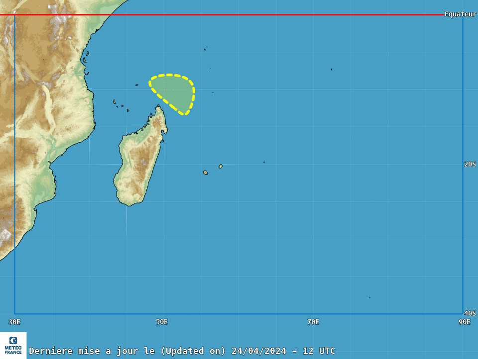 Ok, this may be the last act SWIO plays this #Cyclone season, an AOI N of #Madagascar, low genesis chance in 5 days; interests there, #Comoros,#Mayotte,#France,N #Mozambique,S #Tanzania, should watch this closely!
#Wxtwitter #TropicsWx #99S #Invest99S #Hidaya #CycloneHidaya