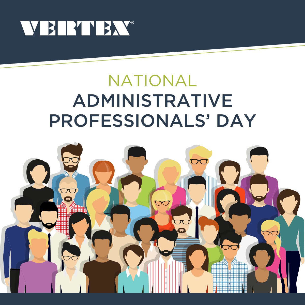 Happy National #AdministrationProfessionalsDay! To our amazing admin team at VERTEX: Thank you for keeping our operations running smoothly day in and day out. Your dedication and attention to detail are truly appreciated. Cheers to you! #TeamAppreciation #Thankyou #VertexEng
