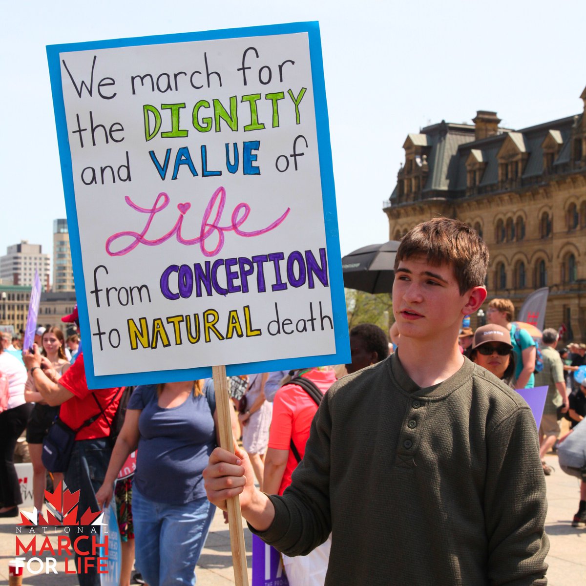 We March for the dignity and value of life from conception to natural death. 

#MarchForLife #WhyWeMarch #ProLife #MarchForLifeCanada