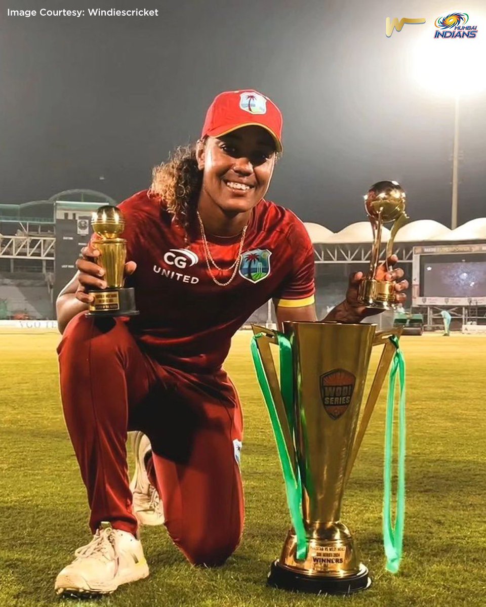 141 runs, 2 wickets, series win 🏆 - queen behaviour, Hayley 🫡😎

#OneFamily #AaliRe #PAKvWI