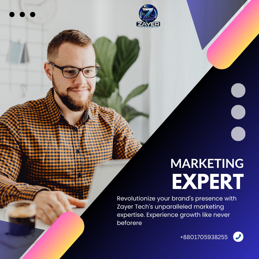 ZayerTech's tweet image. Unlock your marketing potential with Zayer Tech! 🚀 Join our team of experts and elevate your skills to new heights. Whether it&apos;s SEO, PPC, or social media mastery, we&apos;ve got you covered. Let&apos;s innovate, create, and dominate together! 
#MarketingMavens
 #ZayerTech