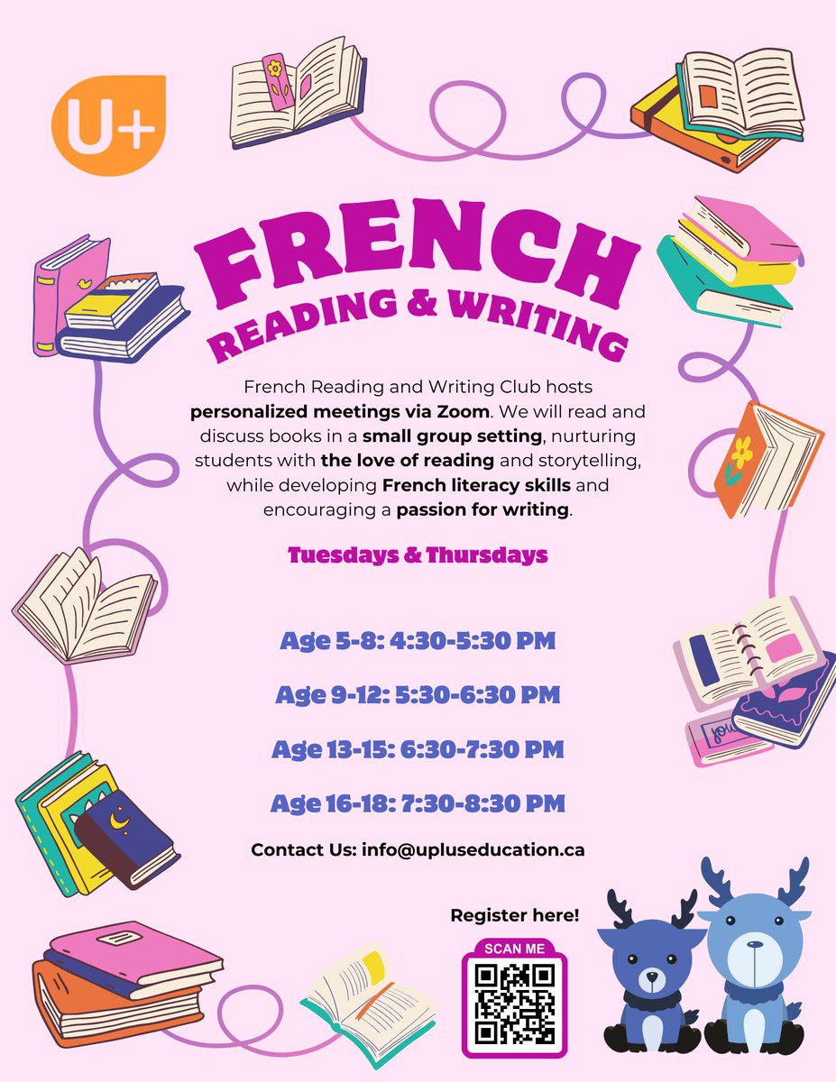 Step into a world where French prose and poetry come alive 🌟📚. Join our French Reading and Writing Program and let the romance of the language take your literary skills to new heights.

Visit upluseducation.ca/program/french/ to learn more and sign up!

 #FrenchLiterature #FrenchLanguage