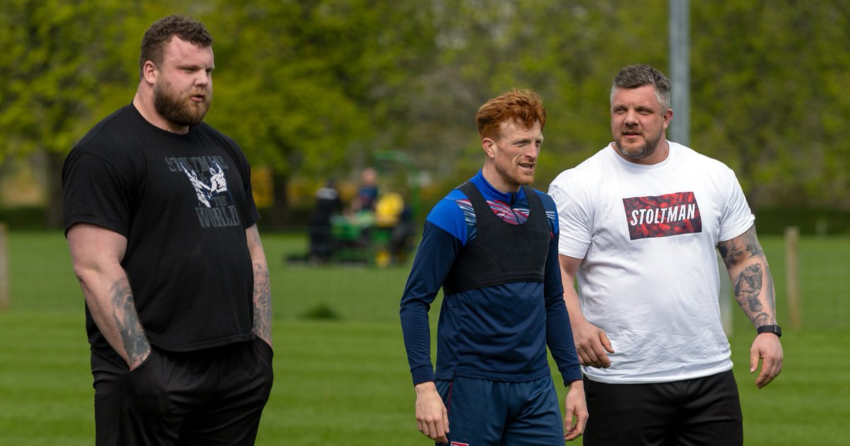 💪 Stay tuned to our channels later today to see 'The World's Strongest Crossbar Challenge and Penalty Shootout' which we filmed with Tom and Luke Stoltman ahead of their trip to the USA for the World's Strongest Man event! We wish them both the very best in the upcoming event!