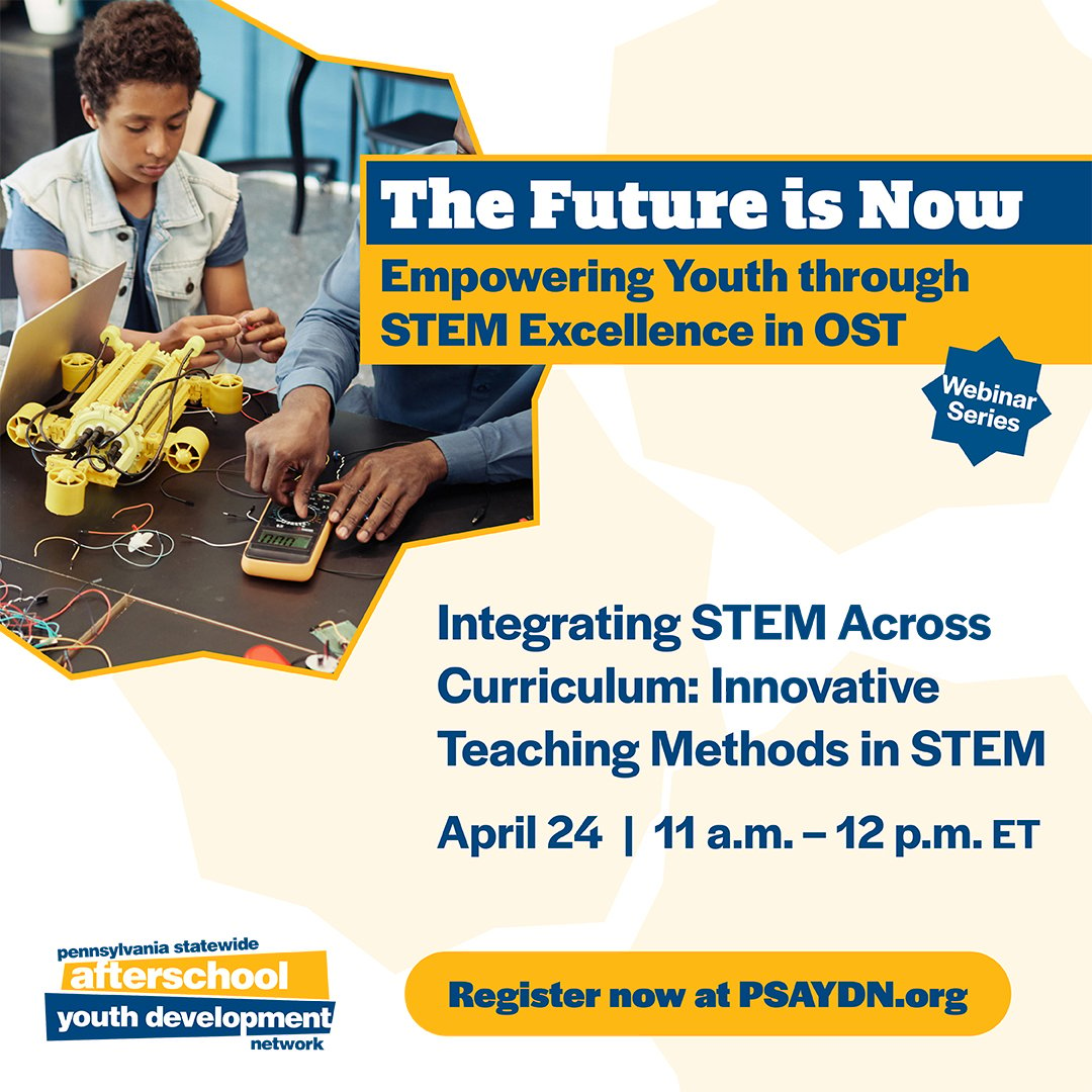 Register by 11 a.m. TODAY for “Integrating STEM Across Curriculum: Innovative Teaching Methods in STEM” with Neferteri Strickland @teachers_and. Learn ways cybersecurity education can be used to design interdisciplinary projects across various subjects. hubs.ly/Q02tQyfr0