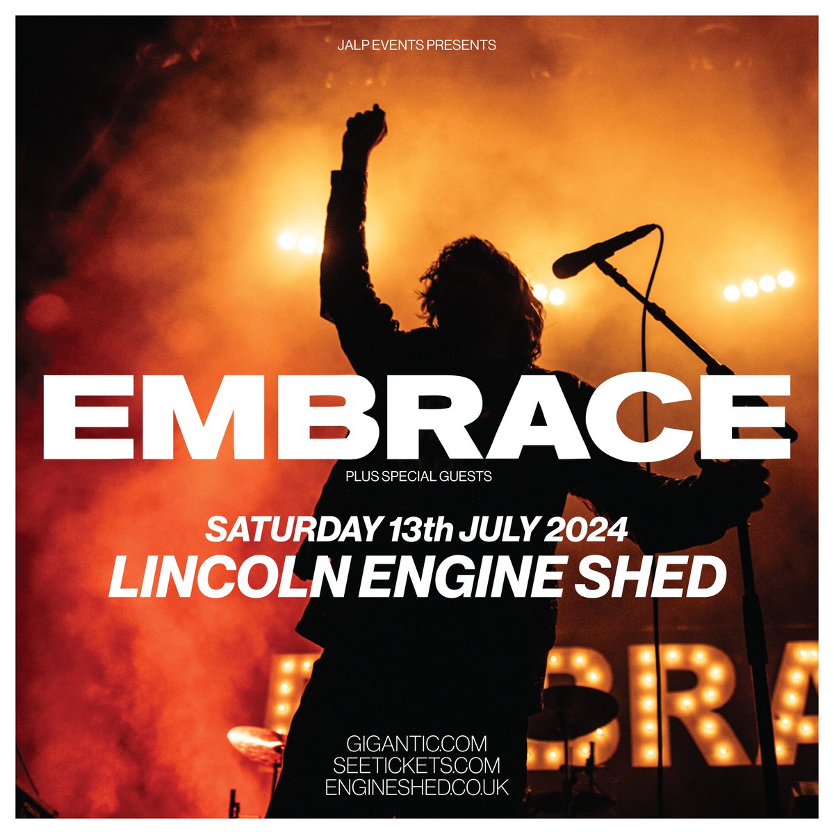 EMBRACE Saturday 13th July 2024 | 7pm Embrace exploded on to the UK music scene in 1998 with the release of their debut album The Good Will Out, which became one of the fastest selling debut albums by any British artist at the time. 🎟️ engineshed.co.uk/events/id/1935…