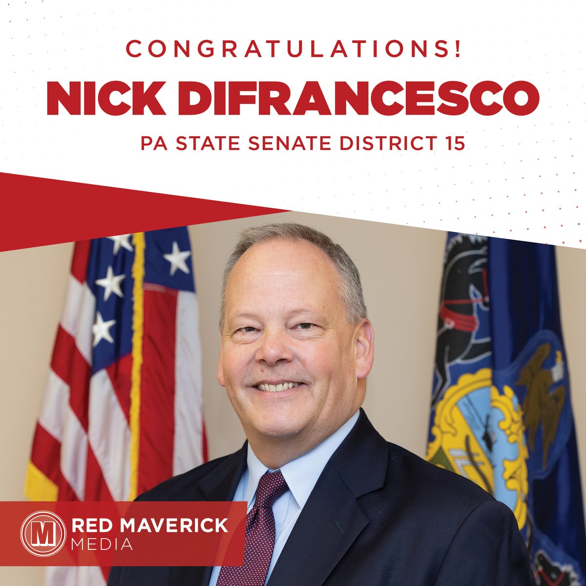 Congratulations to Maverick client Nick DiFrancesco on your victory last night! Onwards to November. #winningdifferently