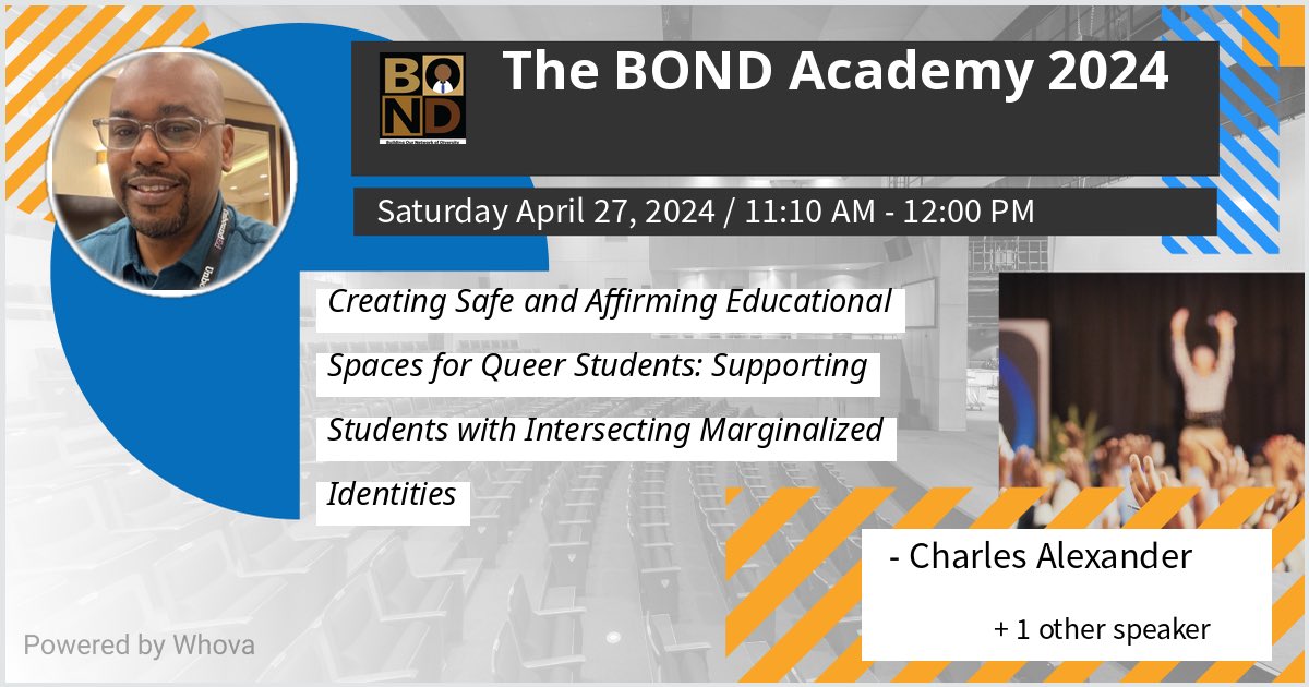 I am speaking at The BOND Academy 2024. Please check out my talk if you're attending the event! @bondeducators #BONDAcademy - via #Whova event app