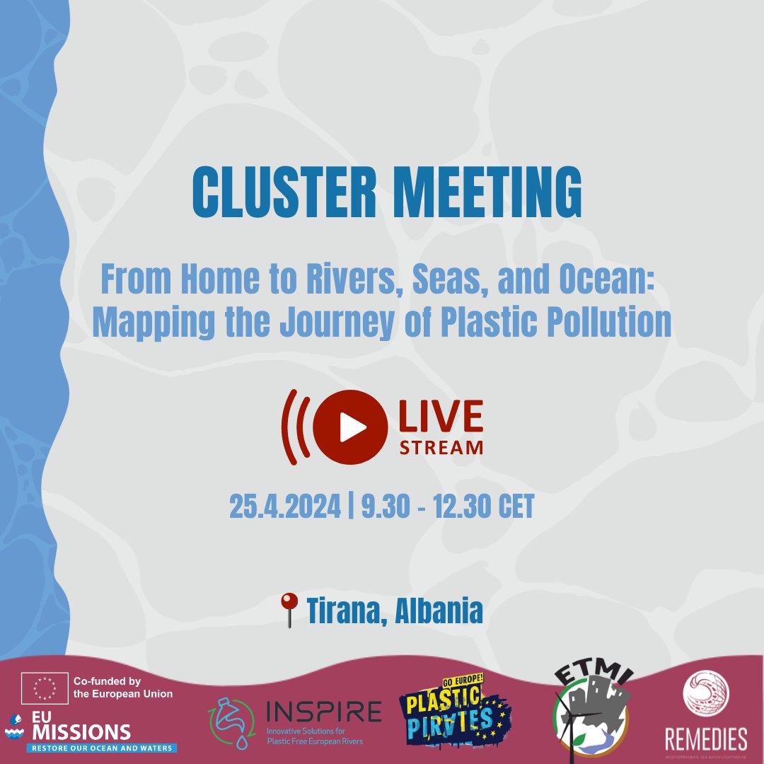📌 Keynote Speaker: 🎙️ Dr. Gert Everaert, Flanders Marine Institute, Belgium ▫️ Watch his speech, 'Innovative solutions for plastic free European rivers - Introduction of the Mission Ocean & Waters project INSPIRE', live. ▶️ April 25, 10.30 - 11.00: 🔗 lnkd.in/dHPhVqaJ