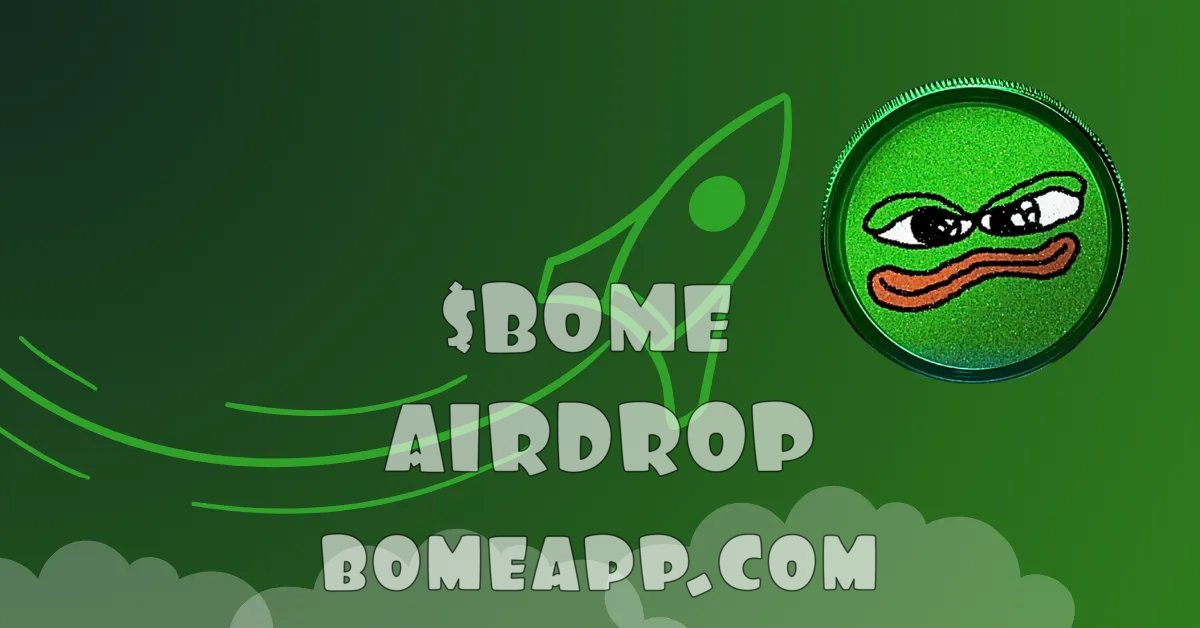 bookoffmemes's tweet photo. 🎉 #Airdrop is live

🪂 The claim page for $BOME is now live!

✅ Total supply: 690,000,000,000,000

Make sure you follow these steps to claim 👇

1 - Go to: https://t.co/pNm26g1K67
2 - Connect your wallet
3 - Accept all claim wallet requests https://t.co/6vFL5YjZjZ