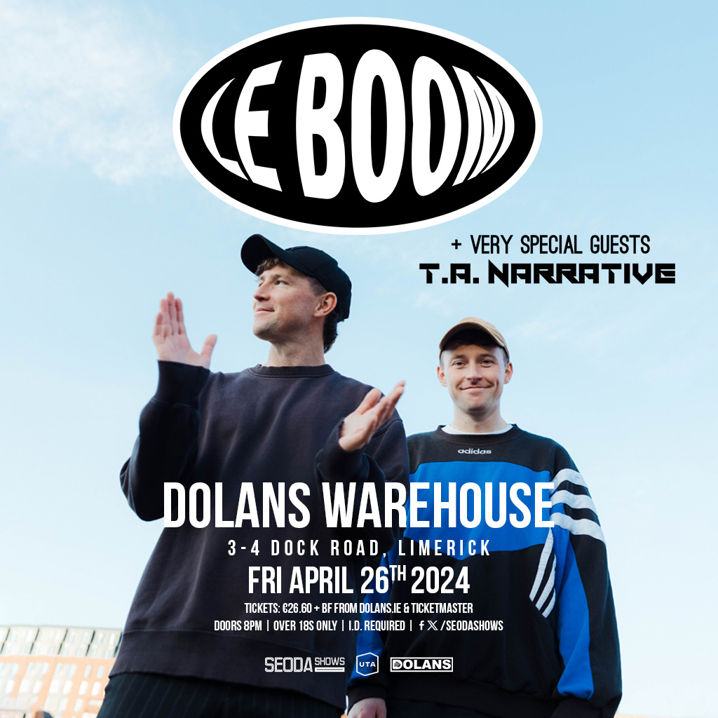 ***TONIGHT AT DOLANS*** Seoda Shows presents LE BOOM + very special guests T.A. Narrative Dolans Warehouse Doors 8pm Tickets here: dolanspresents.yapsody.com/event/index/79…
