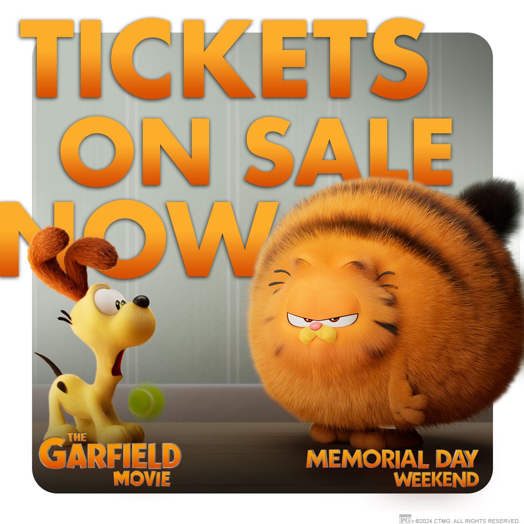 It’s gonna be epic. I mean obviously.

#GarfieldMovie is exclusively in movie theaters Memorial Day Weekend. Get tickets now. centurysquareluxurycinemas.com