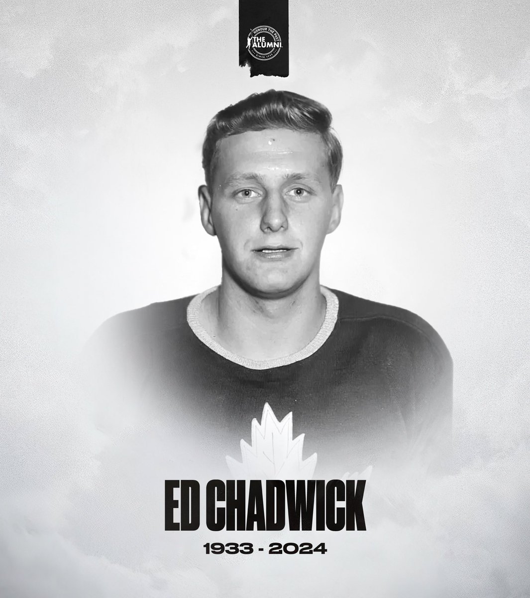 The NHL Alumni Association is saddened to learn that Ed Chadwick has passed away at the age of 90. Ed first joined the @MapleLeafs roster in the 1955-56 season. He would play for the team for four more seasons before entering the @NHLBruins lineup in the 1961-62 season. He…