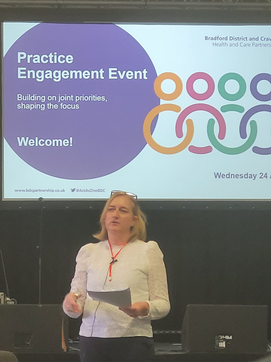 #primarycare #GPpractice event @ActAsOneBDC. Important to connect with clinicians, practice managers, PCN leads and others on what matters to patients and communities, and how we can support them. The fab @RaymentCaroline kicking off