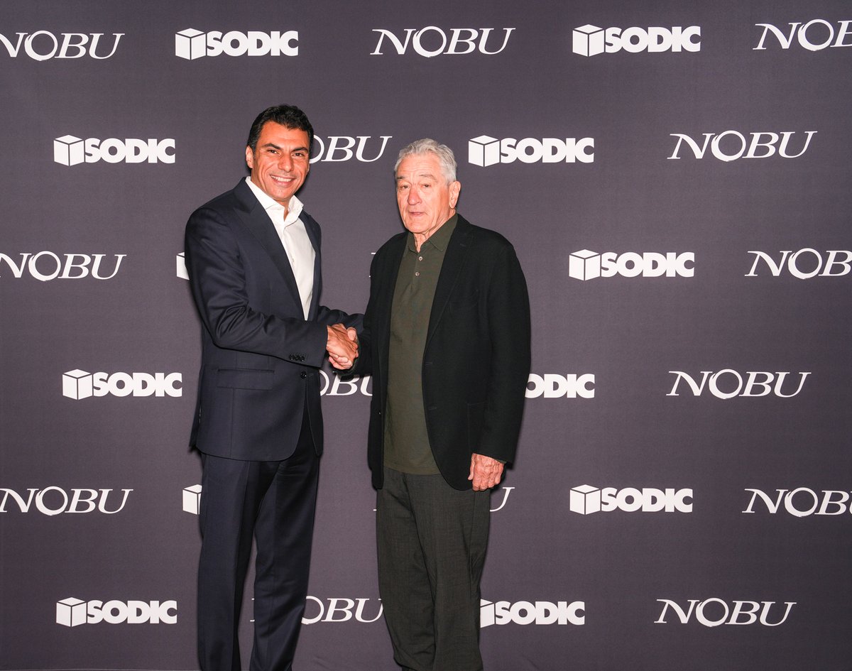 Proudly announcing that SODIC & Nobu Hospitality have signed a 3rd partnership in Egypt.
 
The signing, which took place at Nobu Fifty Seven in New York City, plans for a @NobuRestaurants  & @NobuHotels  in SODIC's flagship retail destination, EDNC, New Cairo.

#SODIC
#NOBUEgypt