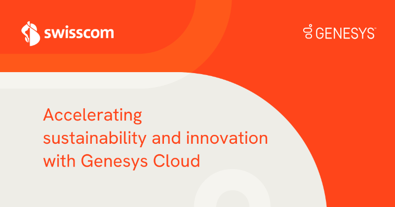 Genesys's tweet photo. Discover how @Swisscom's move to #GenesysCloud has:

📈Improved customer satisfaction
💪🏼Empowered its agents to be more efficient &amp; effective 
🌎Supported its sustainability goal towards being climate-neutral across the entire value chain in its Swiss business 

Read more now ↓