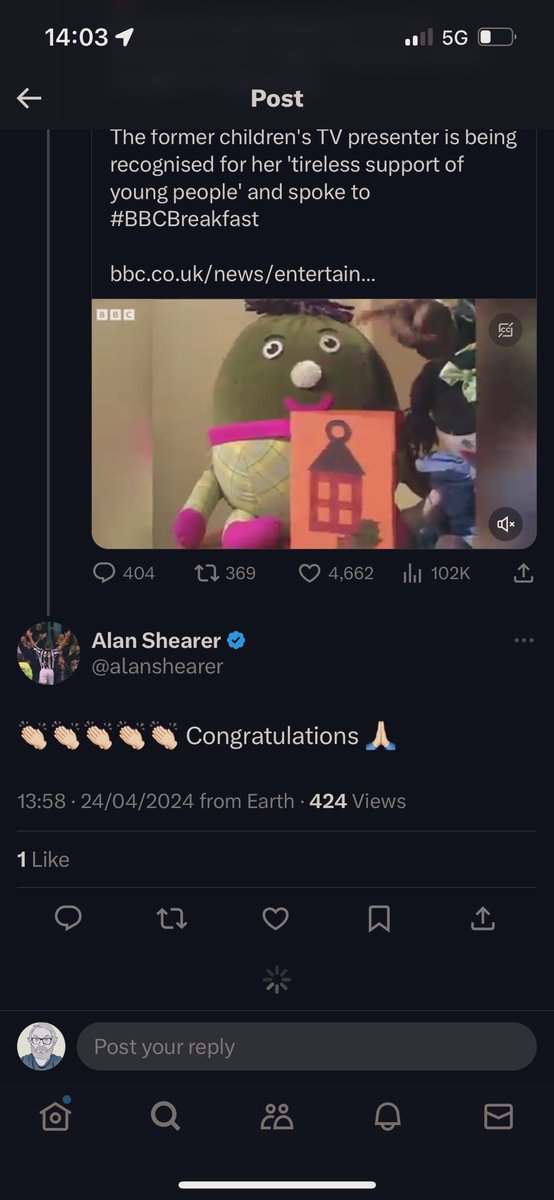 Heartwarming but odd Twitter interactions, a short series. No 1) Alan Shearer and Floella Benjamin.