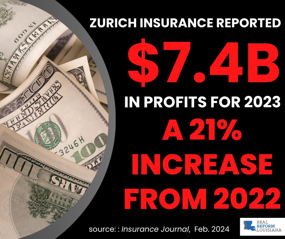 Global insurance giant & Farmers Insurance parent company, Zurich Insurance announced RECORD PROFITS & a $1.2 billion stock buyback! Big insurance is raking in record profits while exploiting the insurance crisis in LA by trying to strip away consumer rights. #lagov #lalege