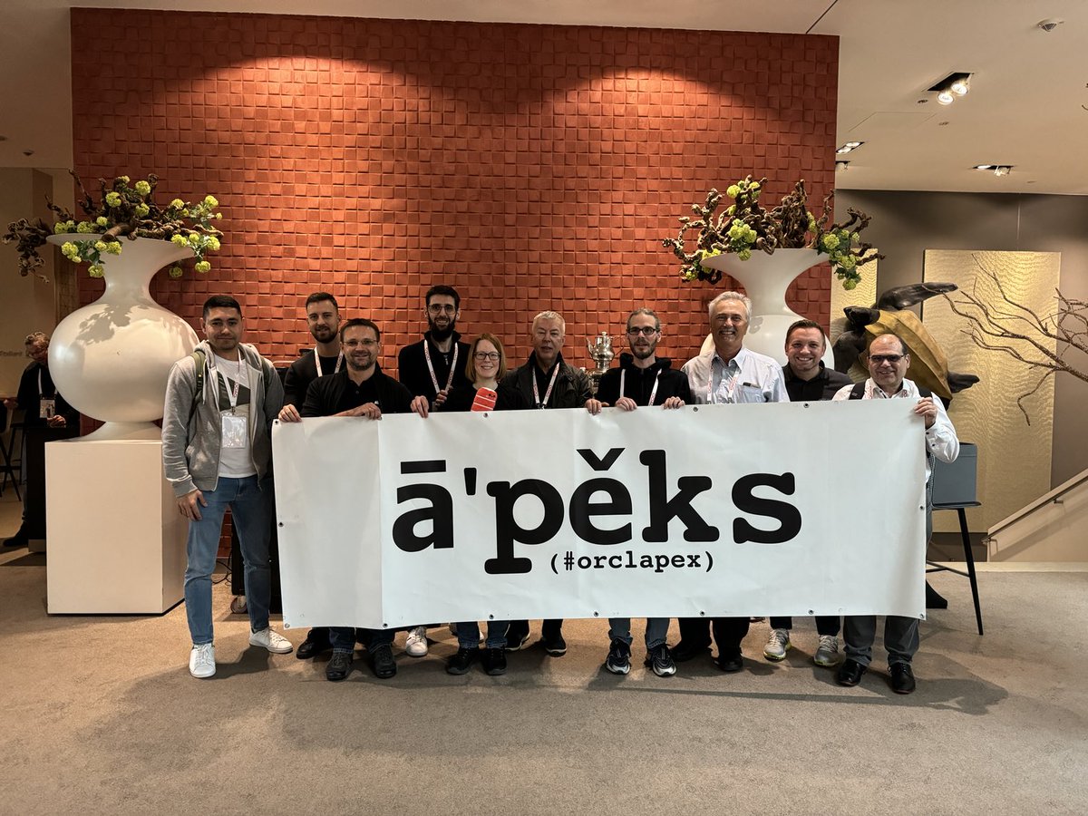 #orclAPEX Meetup Frankfurt grüßt den Rest der Welt von der #APEXconn24!