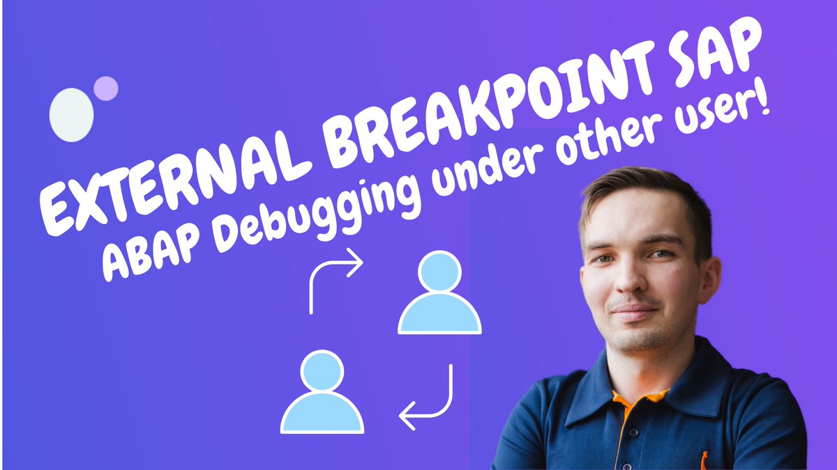 blog_abap's tweet image. External Breakpoint ABAP | How debug in SAP ABAP under other user? youtu.be/P0zOfA7zN8U?si… via @YouTube 
BAP Breakpoint for debugging in ABAP SAP under other user. How set an External Breakpoint ABAP under other user?
#abap #sapabap #sap #abapsap #ArturABAP