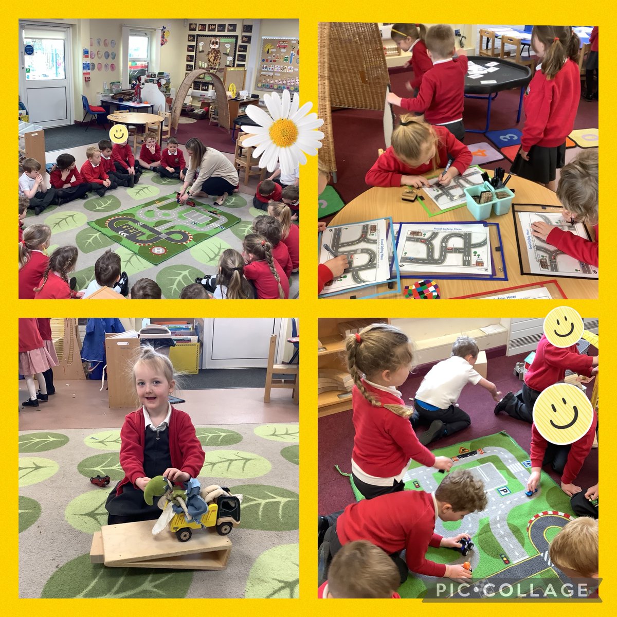Today we in reception we have been learning about road safety for BeepBeep! Day #BeepBeepDay #roadsafety @brakecharity