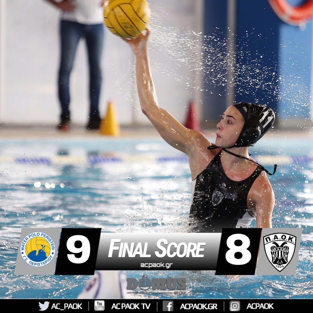 #FullTime | 🆚 GS Peristeriou

#ACPAOK #PAOK #WomenPolo #HereIsNorth