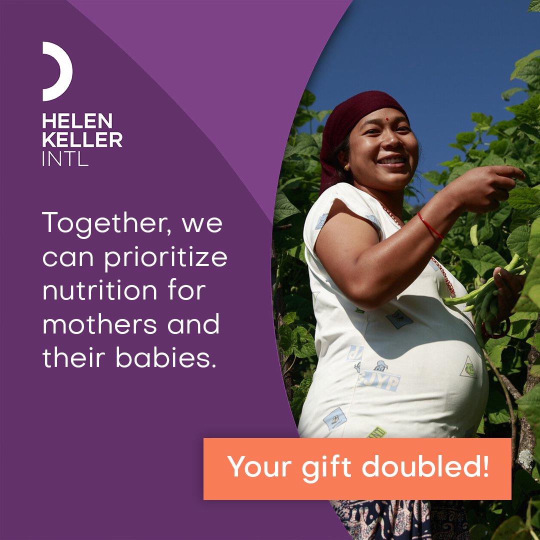 2/3 of pregnant women are deficient in at least 1 vitamin. 🤰🏽 Together, we can prioritize nutrition for moms & babies to protect their lives & future health. 💜🤍 Right now, all gifts are matched. So, your $5 becomes $10. 💝 Invest in healthy futures: vist.ly/26e