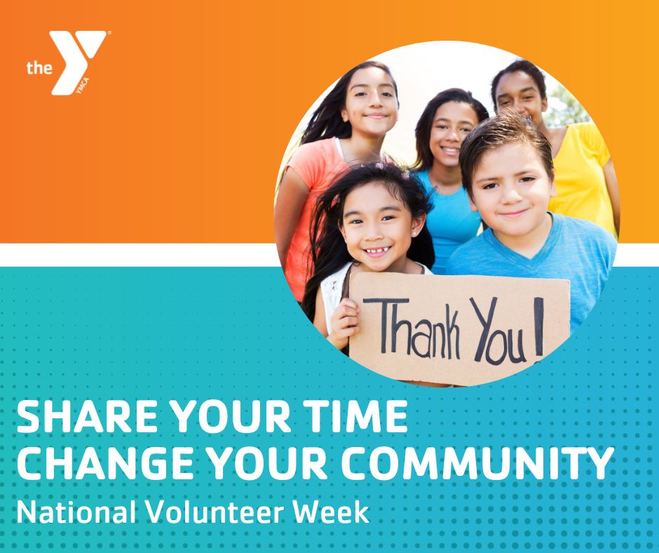 It’s National Volunteer Week and the Y wants to send a big THANK YOU to all our heroes who make our Y strong. We appreciate all the people who lend their time, talent and voice to make a difference in our Community. #VolunteerWeek