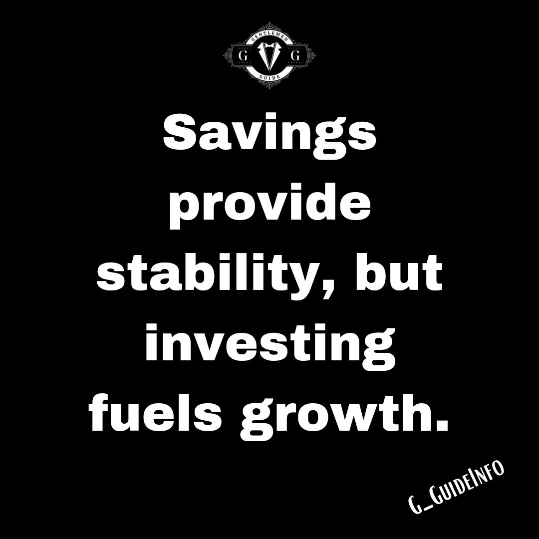 #Savings provide stability, but #investing fuels growth. 

Ready to amplify your financial game plan? 

#MoneyMoves
 #GentlemenGuide #FinacialLiteracyMonth