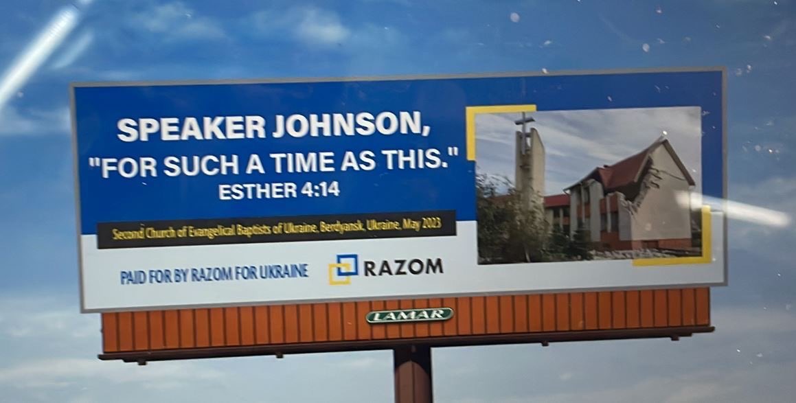 Here’s the billboard @razomforukraine ran in Shreveport, New Orleans and Baton Rouge.