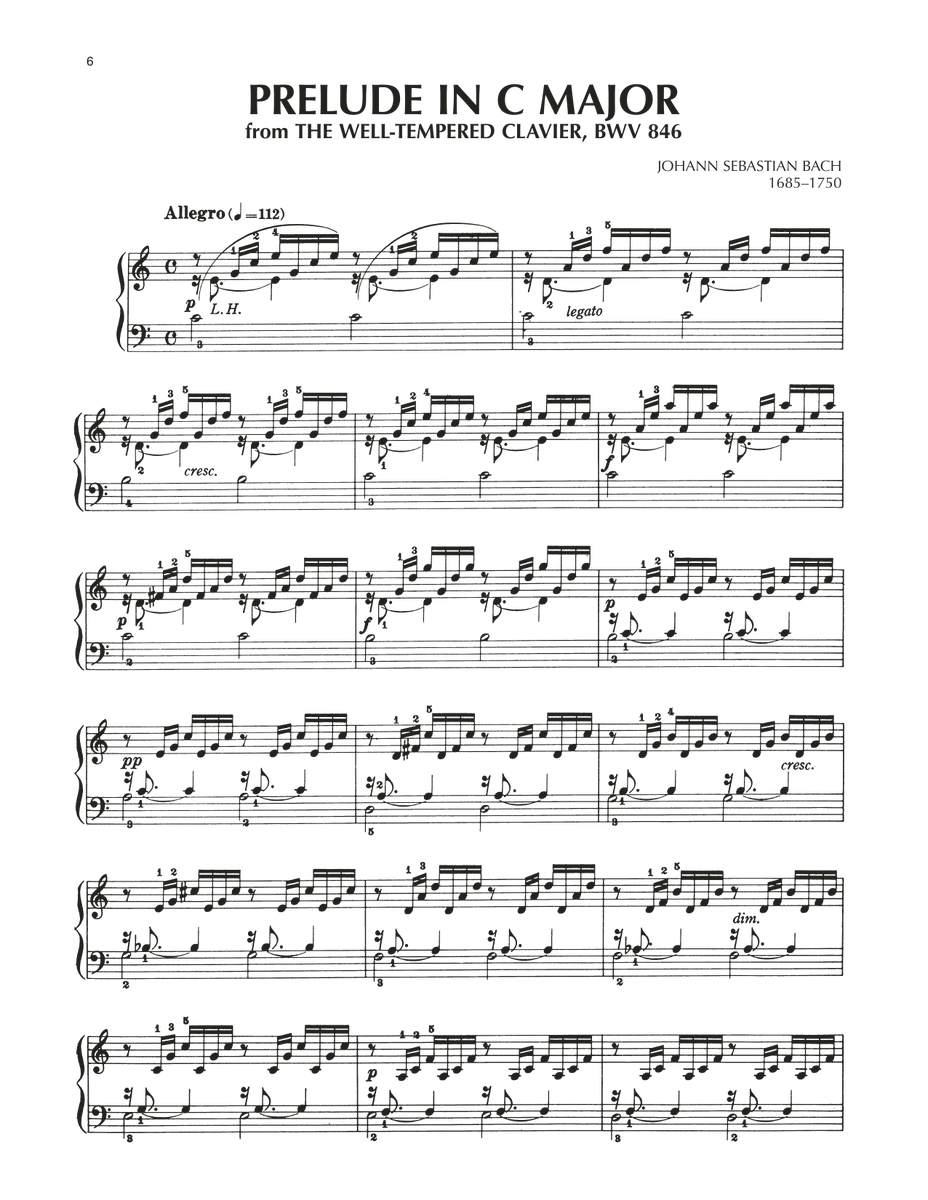 Johann Sebastian Bach Prelude No. 1 In C Major, BWV 846 Sheet Music Notes freshsheetmusic.com/johann-sebasti… #johannsebastianbach #music #piano