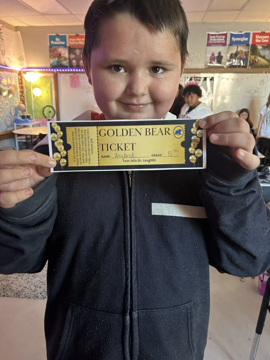 5thwithFergen's tweet photo. In honor of week two of MAP testing, here is a shout out to our golden ticket winners from last week! Proud of everyone’s hard work and dedication to do their best on the test! #youOTTtobehere https://t.co/LK9ptEVlcn