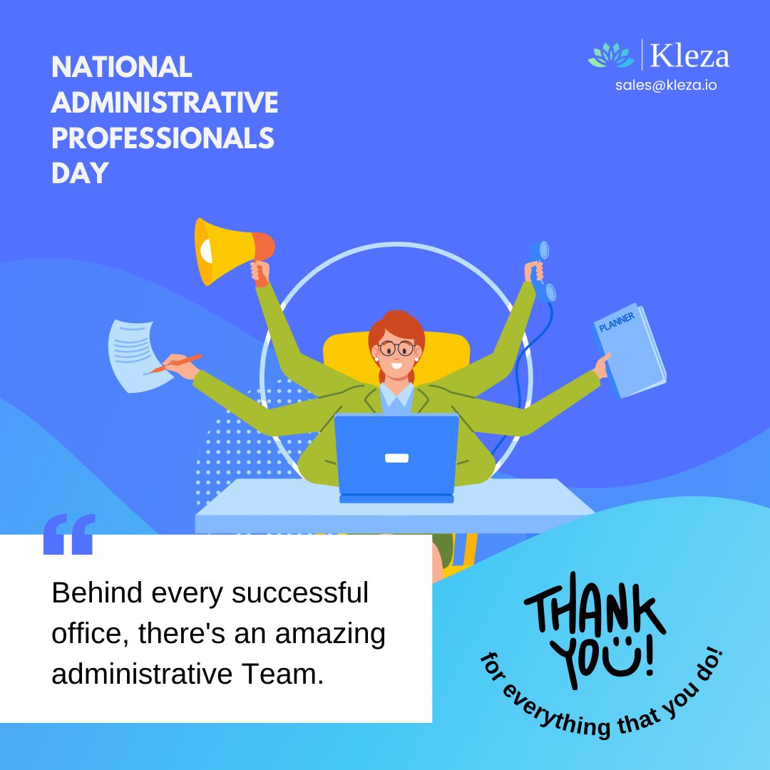 Today, we're celebrating the backbone of our office – our administrative professionals! Your efficiency and attention to detail are the pillars of our success. Thank you for all that you do.
#AdministrativeProfessionalsDay #adminday #AdminProfessionalsDay #adminday2024 #ThankYou