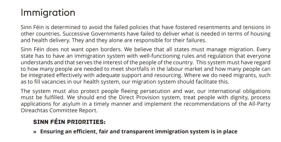 @EmmaCDeSouza Hi Emma,

See the below from SF's GE2020 election manifesto (available in pdf from their website)
This was long before immigration was a hot topic.

So unless they were placating anti immigration agitators back then when they didn't really exist...

Accuracy is important