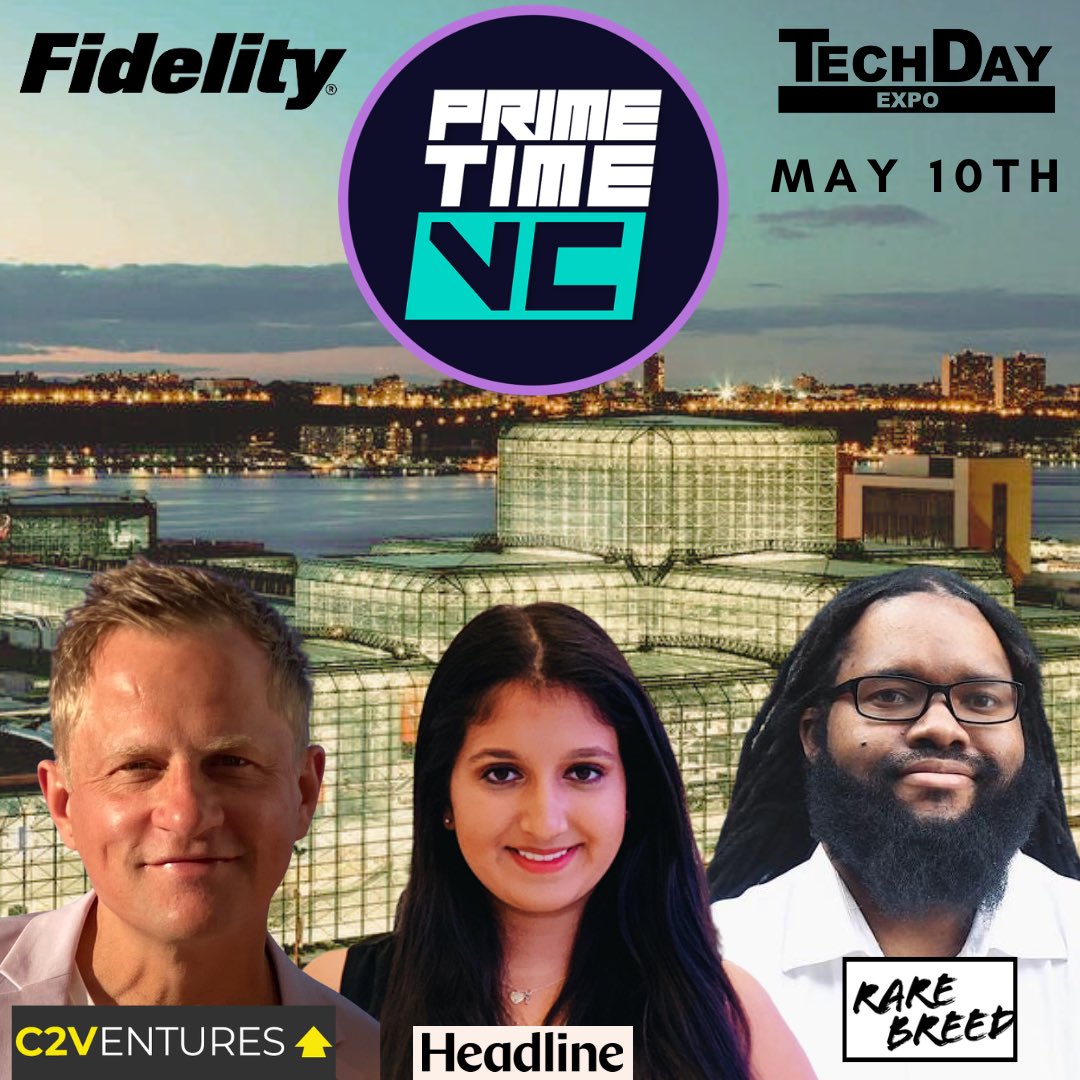 Charlie Stephens (@charlienyc) on Twitter photo Excited to see <a href="/TechDayHQ/">TechDay</a> is Back
& @PrimeTimeVC headlining w/ battle of past Champions <a href="/zehranaqvi_/">zehra ✨</a> <a href="/MacConwell/">Mac The VC</a> <a href="/C2cunningham/">Chris Cunningham</a> Excited to see <a href="/TechDayHQ/">TechDay</a> is Back
& @PrimeTimeVC headlining w/ battle of past Champions <a href="/zehranaqvi_/">zehra ✨</a> <a href="/MacConwell/">Mac The VC</a> <a href="/C2cunningham/">Chris Cunningham</a>