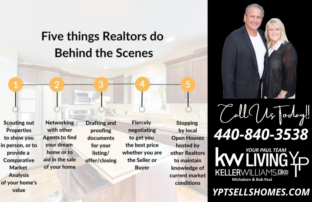 Five things Realtors do behind the scenes... Call us to help you find your dream home!
#RealEstateGoals #solonrealtors #kw #zillow #trulia #realestate #weareallinthistogether #NortheastOhiorealstate #NEOHOMESFORSALE #THE216 #CLE #OHIO #WOMANINBUSINESS #CLEVELANDREALESTATE