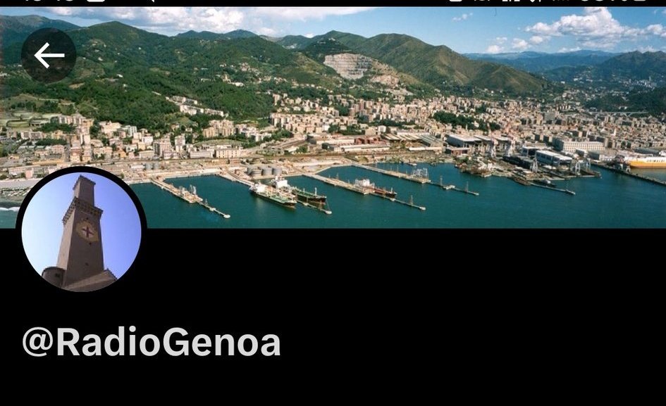 This is our back up account Please do follow @RadioGenoa #Radiogenoa