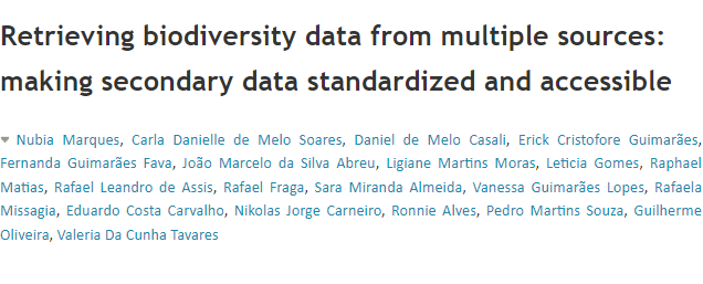 ARPHAPreprints's tweet photo. This study proposes a comprehensive framework to standardise and make accessible secondary #biodiversity data, bolstering research and #conservation efforts. 

🔗 https://t.co/PzsS8XvgOU   

#FAIRdata https://t.co/AcgPA8JWUN