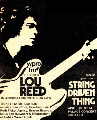 OTD ✨️ 

April 24-25, 1975 Palace Concert Theater, Providence, RI
#LouReed