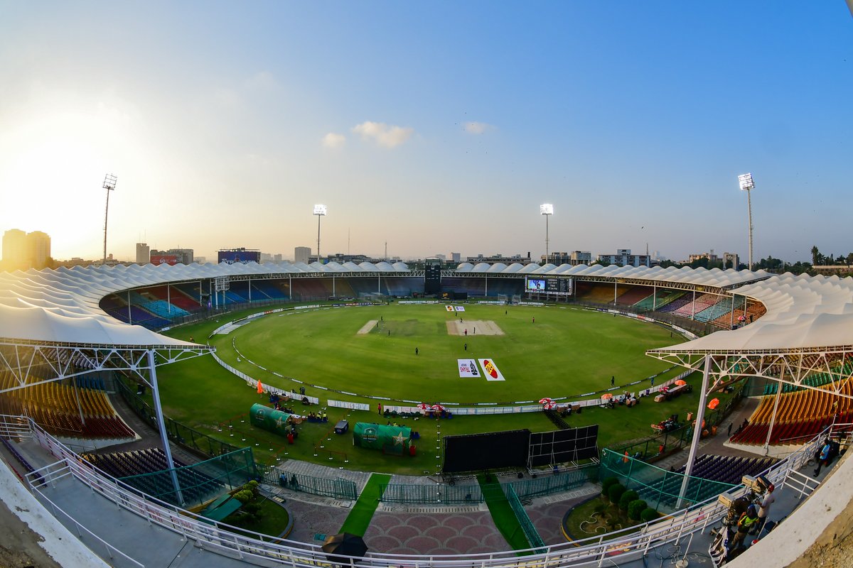 National Bank Cricket Stadium 😍😍
.
.
.
#NationalStadium #PCB #Cricket #BabarAzam