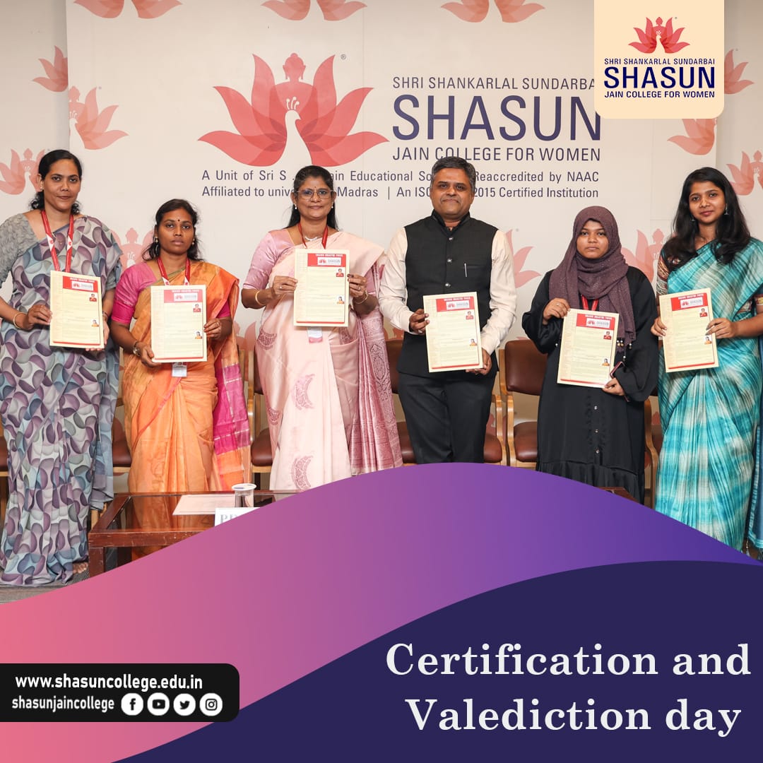 Certification and Valediction Day'24 ! A Celebration of Success 🎉

#certification #valedictionday #celebration #womensupportingwomen #womenempoweringwomen #shasunjaincollege #lifeatshasun