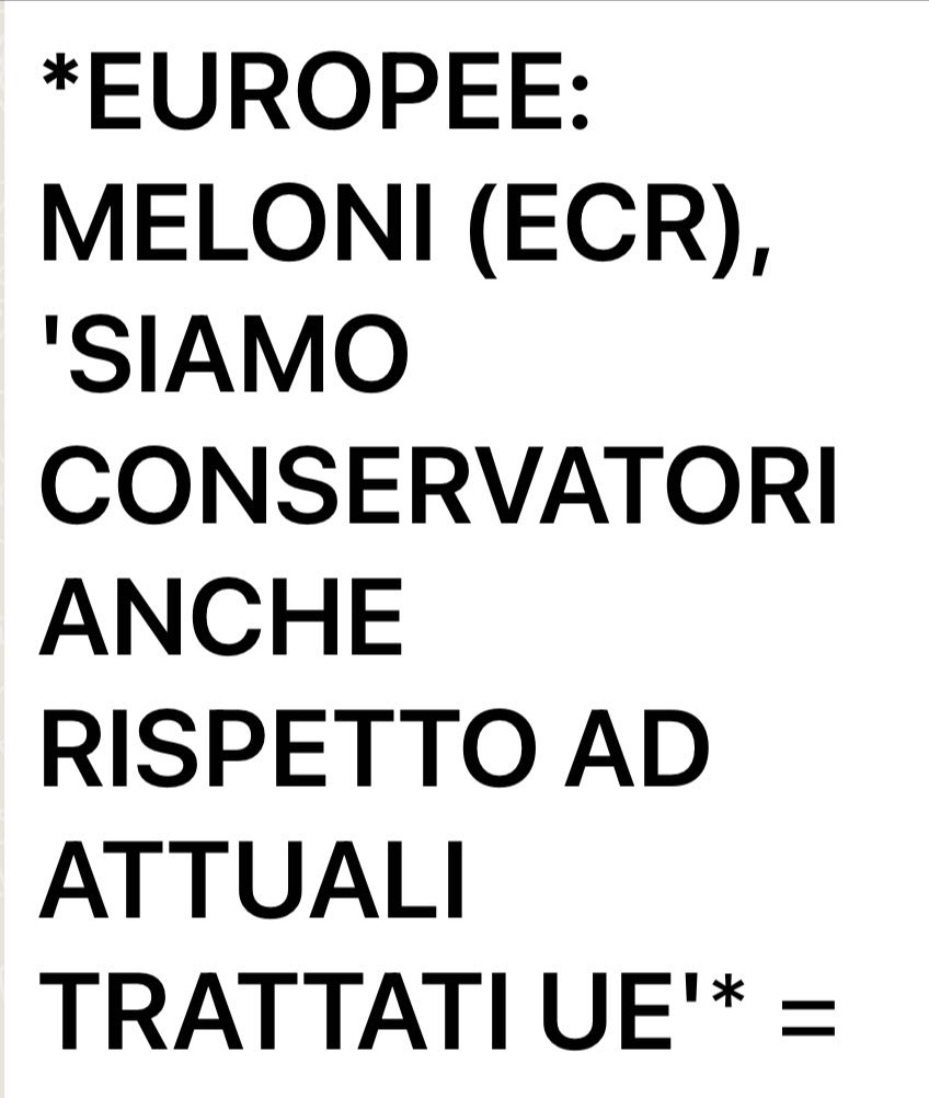 La linea della #Meloni sulle europee è la solita storiella dei sovranisti: vogliono meno Europa in modo da potersi poi lamentare di ciò che non fa l’Europa e spiegare che comunque l’Europa è colpevole riguardo le competenze che non ha. Sono i nemici dell’europeismo.