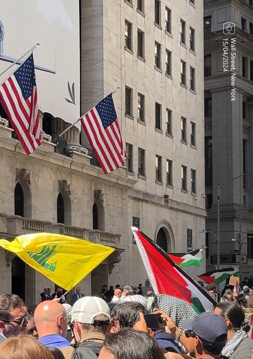 Western governments say the Resistance Front is terrorism. This comes at a time when people flew Hezbollah’s flag in a street in the US. The people of the world are supporting the Resistance Front because they are resisting & because they are against oppression.
