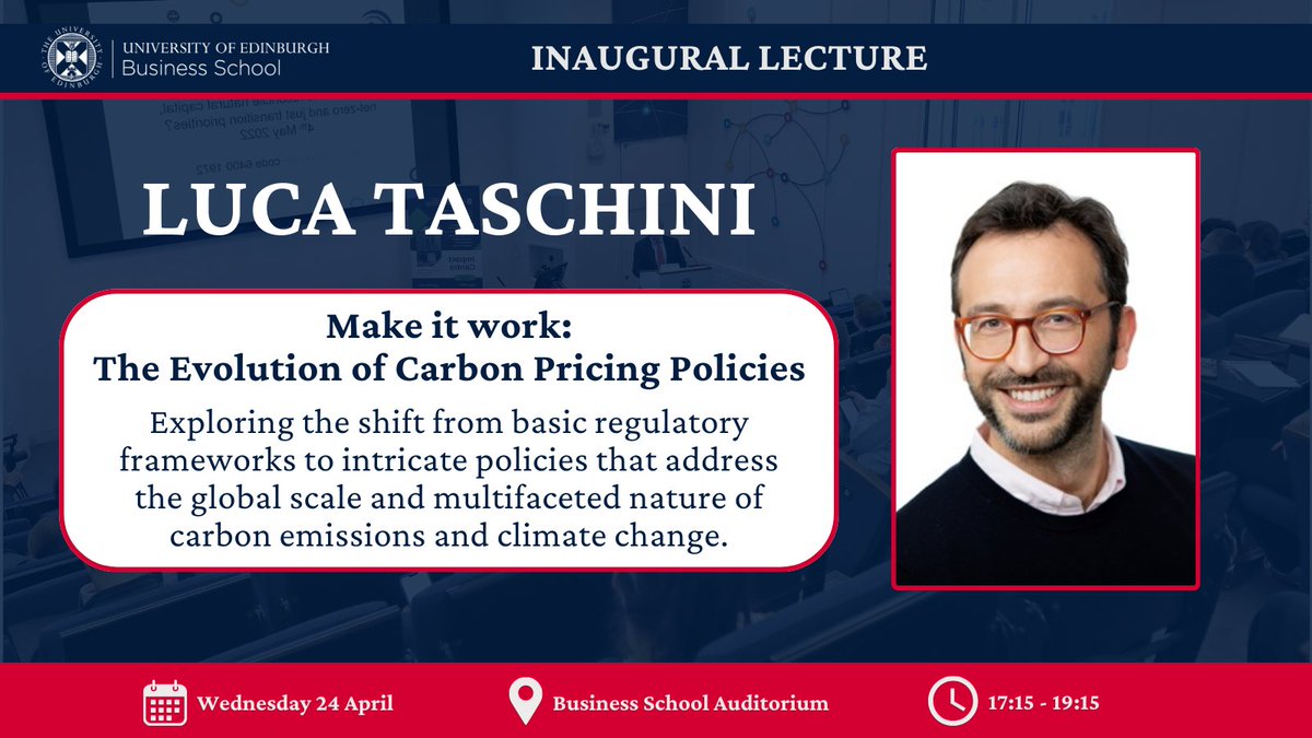 Today we go on an intellectual adventure with Luca Taschini's inaugural lecture! Dive deep into the complex dynamics of climate change and regulatory policies with enlightening conversation touching upon global and multifaceted aspects of carbon emissions and climate change.